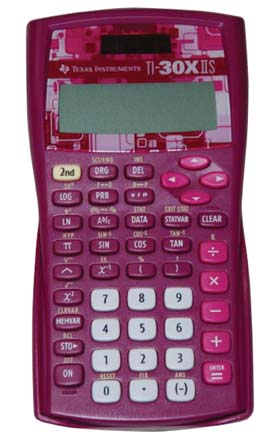 TI-30XIIS/PINK - TI Pink Solar Scientific Calculator w/ 2 Line Display (6)
