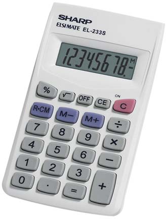 S-EL233SB - Sharp 8 Digit 4 Function Calculator (10)