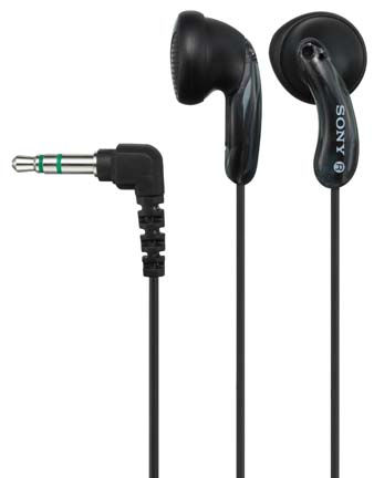 SO-MDRE10LP/BLK - Sony 13.5MM Earbud Headphones - Black (6/24)