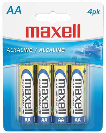 M-LR64BP - Maxell 'AA' Battery, 4-Pack, (723465) (12/48)