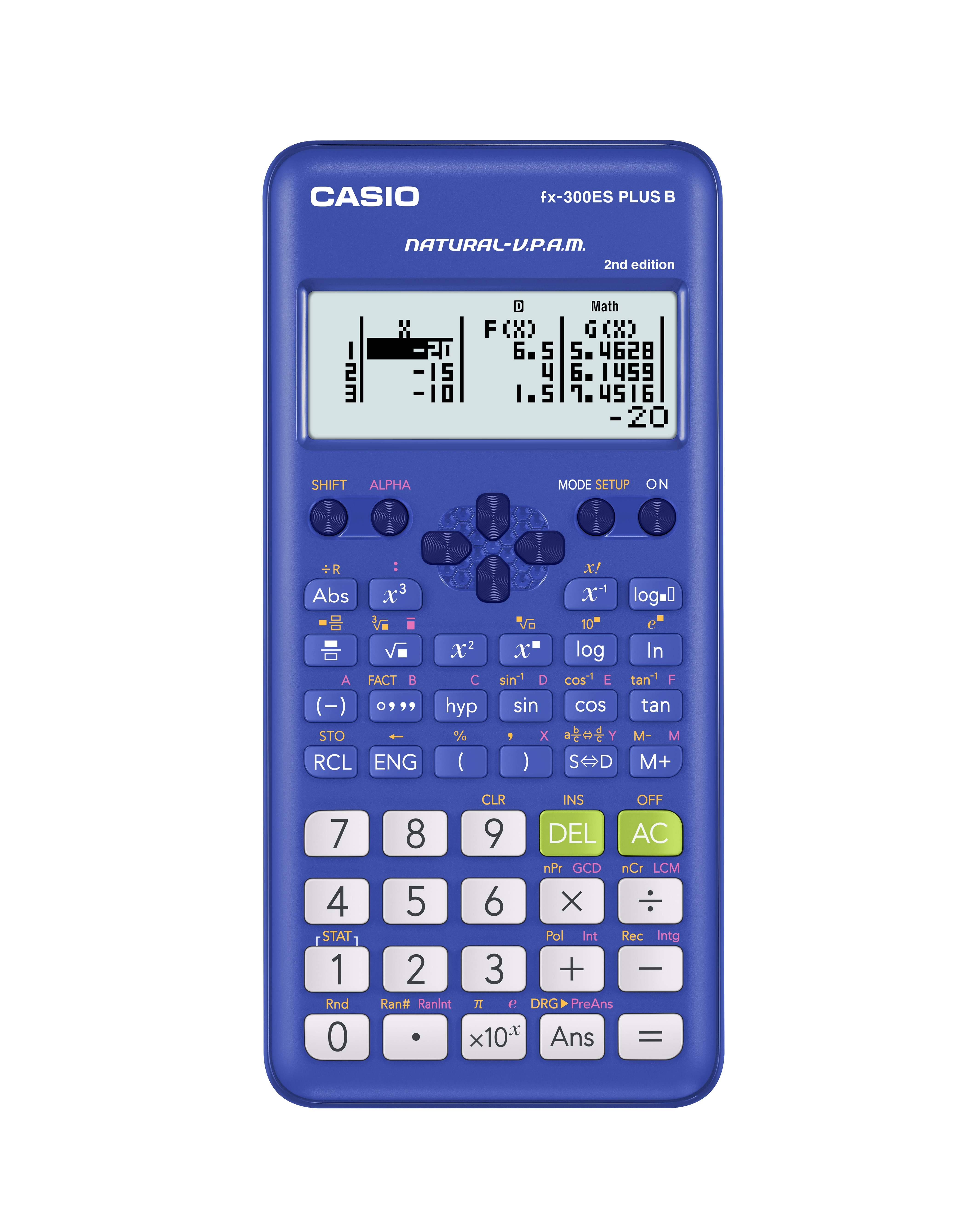 CS-FX300ES PLUS 2 B - Casio FX-300ES PLUS B 2nd Edition Scientific Calc, AAA Battery (5/40)