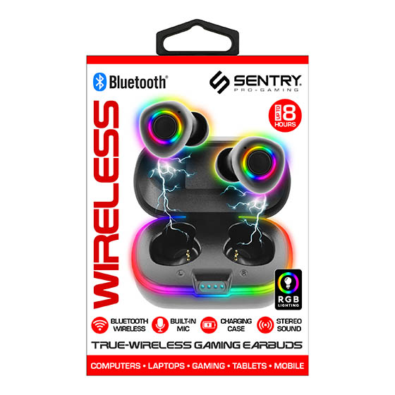 SE-GXTW5 - Sentry True Wireless Gaming Earbuds with Mic & Charging Case (6/18)