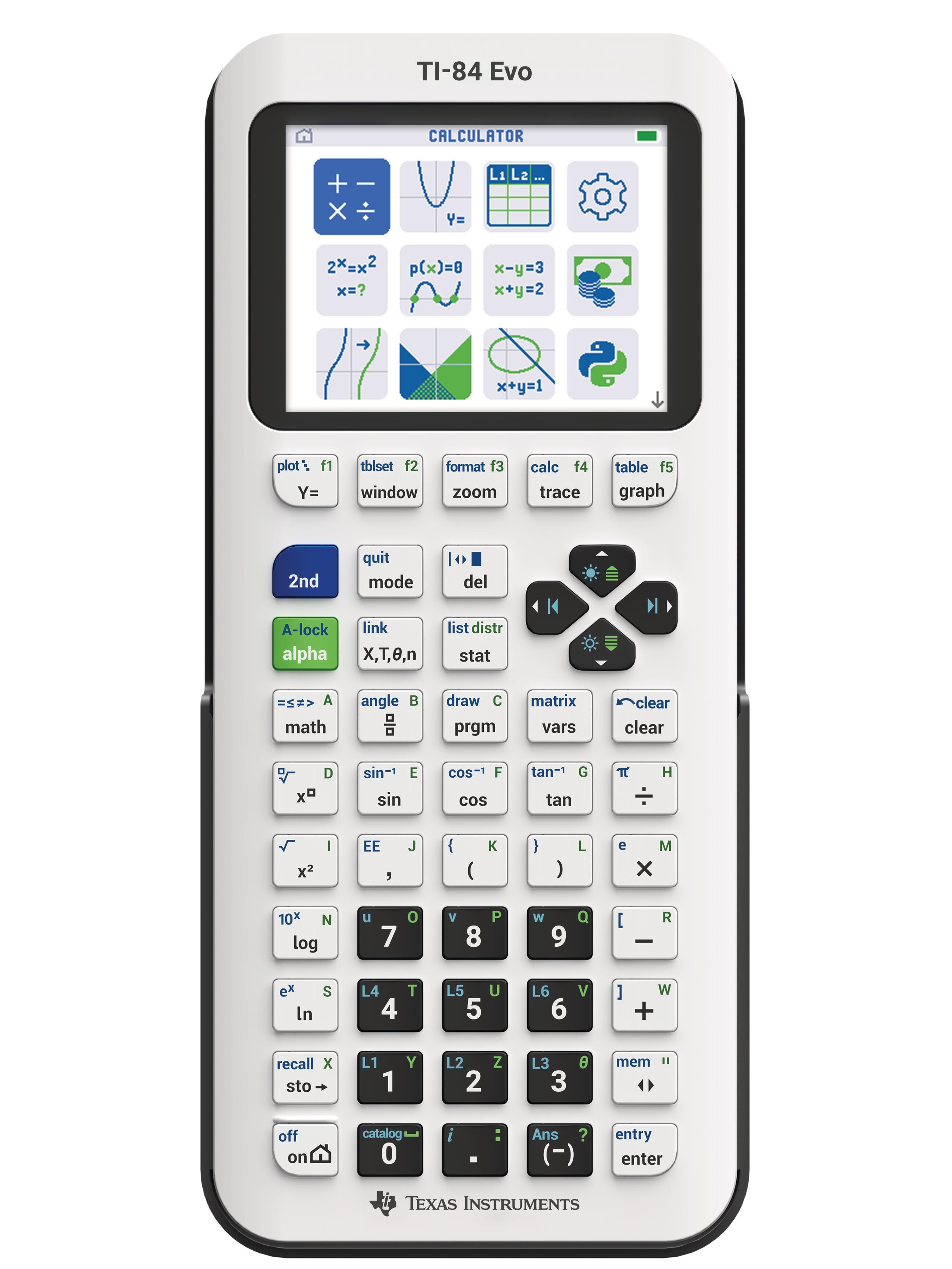 TI-84 EVO - Texas Instruments TI-84 Evo Graphing Calculator w/USB-C (3)