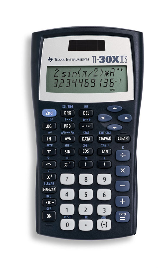 TI-30XIIS - Texas Instruments Solar Scientific Calculator w/ 2-Line Display (8)