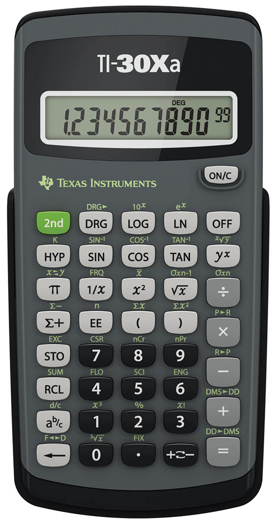 TI-30XA - Texas Instruments 10-digit, battery-powered Scientific Calculator (6)